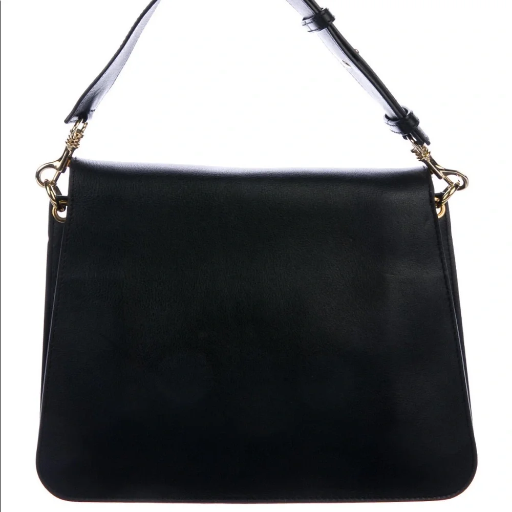 Black shoulder messenger bag - Picture 3 of 16
